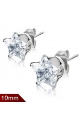 SALE - 10mm auskarai su cirkoniu